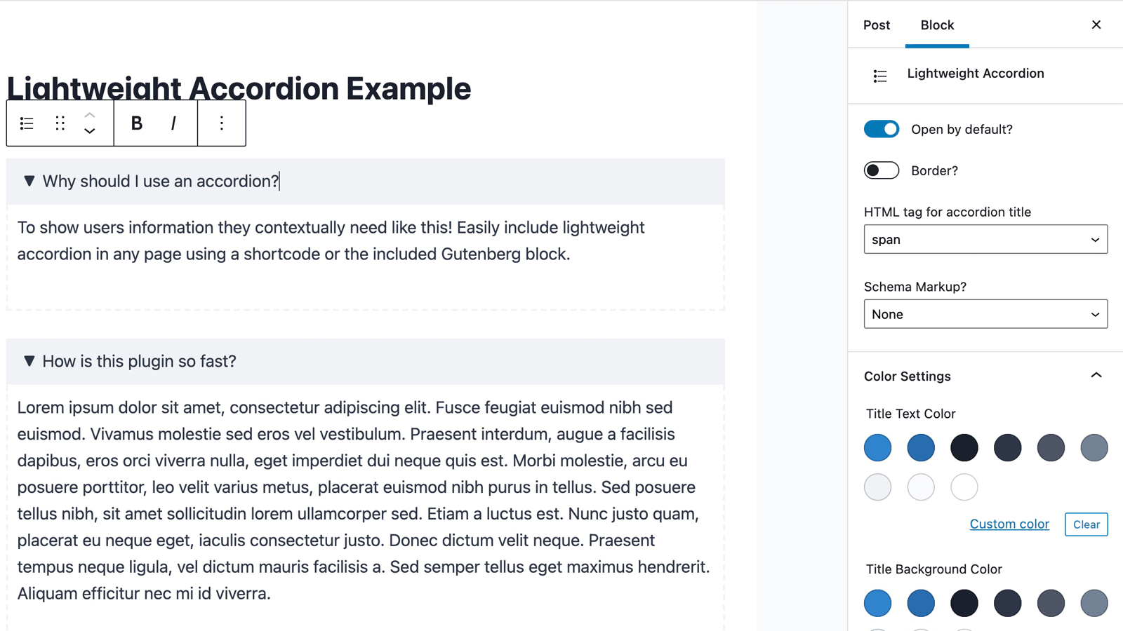 best FAQ plugin in 2025 | Lightweight Accordion