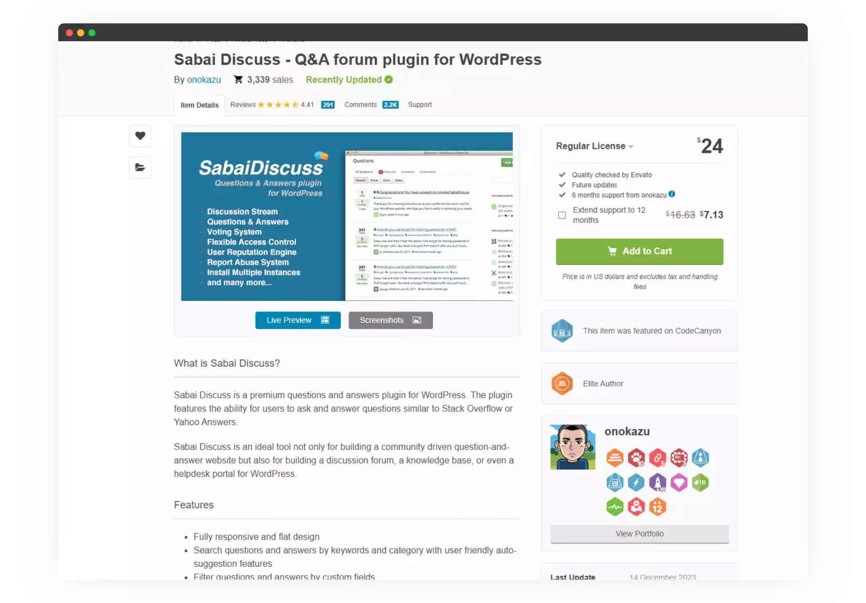 Sabai Discuss - Q&A forum plugin for WordPress
