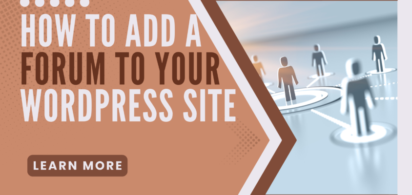 how to add a forum to your wordpress site