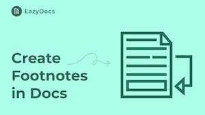 How to create Footnote