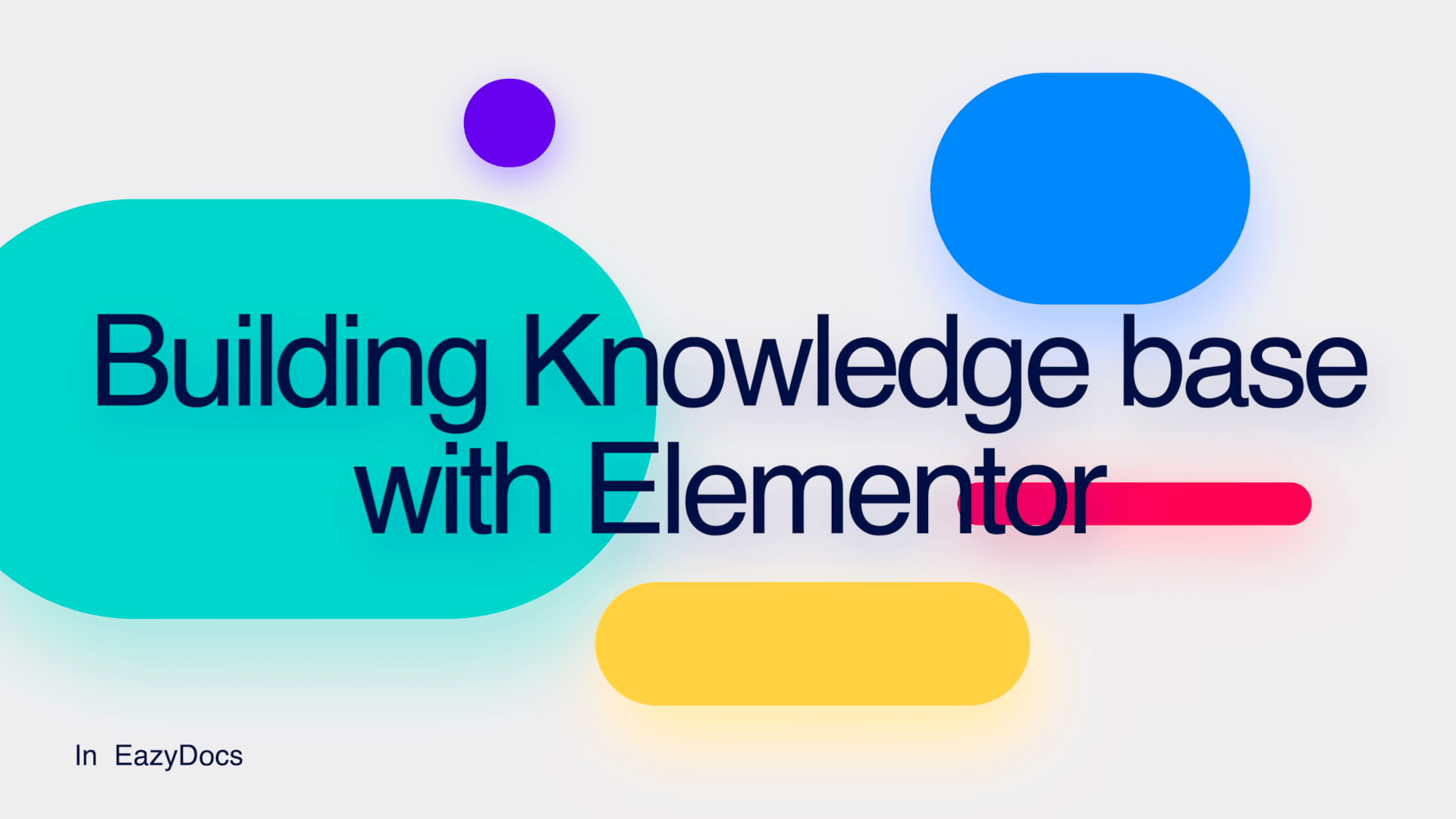 Building Knowledge base with Elementor 