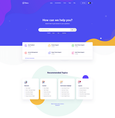 Docy Home Creative Demo Page