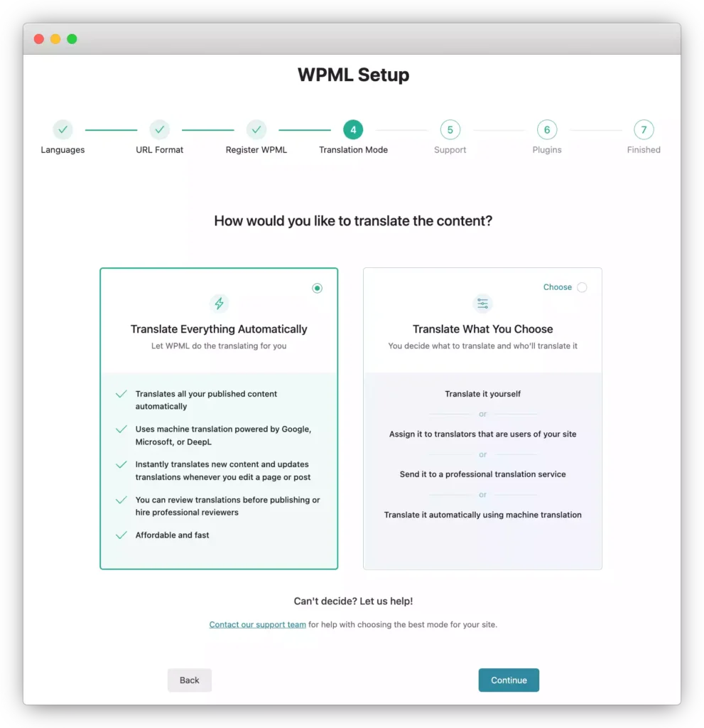 WPML Translation Modes