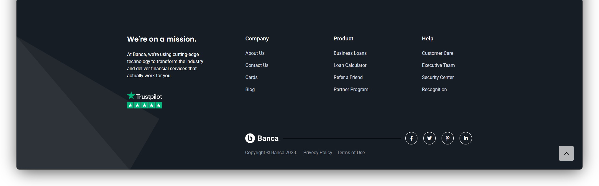 Banca footer option