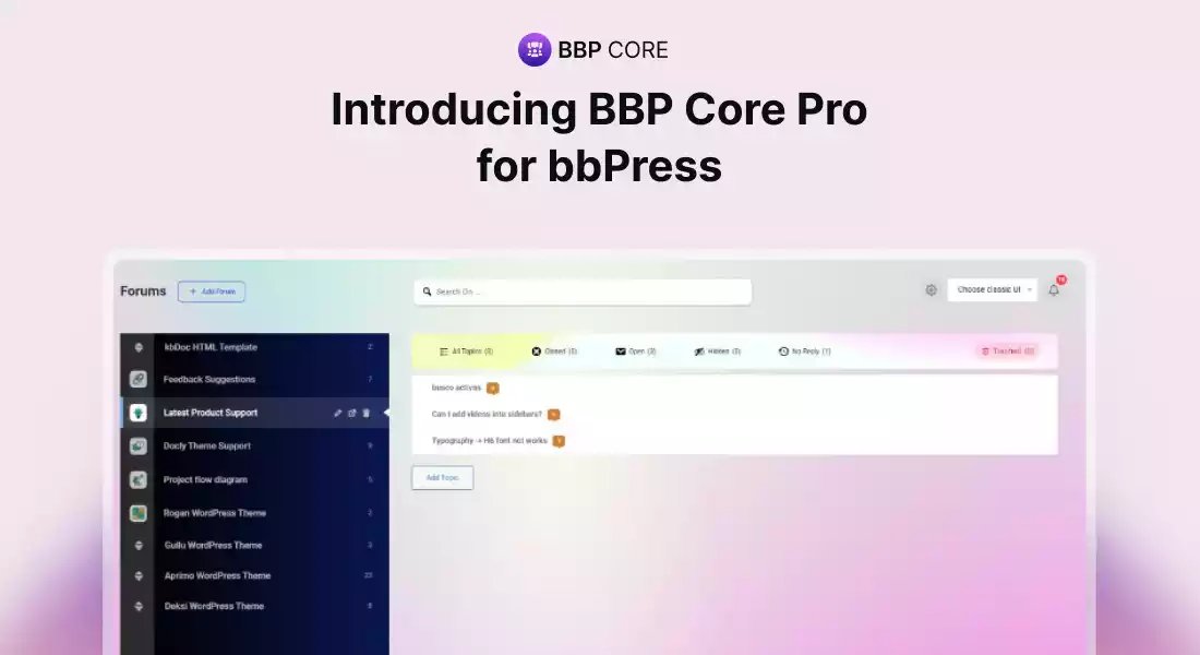 BBP Core Pro for bbPress: